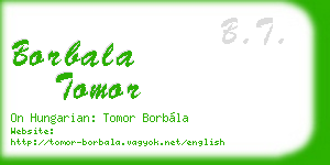 borbala tomor business card