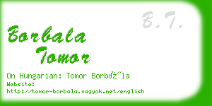 borbala tomor business card